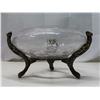 Image 3 : Old Crackle glass bowl on stand