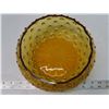 Image 2 : Vintage Hobnail - amber bowl