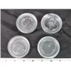 Image 2 : 4 Glass furniture leg coasters made by Dominion Canada
