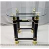 Image 1 : Glass Brass Side Table