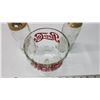 Image 2 : Pepsi Cola Thumbprint Soda Goblet 1970 - 2 A&W Root beer 1960 Heavy long neck
