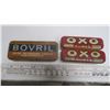 Image 1 : oxo and bovril tins