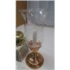 Image 3 : brass desk bell and copper candle holder