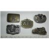 Image 1 : belt buckles - 2 railway related