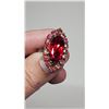 Image 2 : Dinner ring - red rhinestone