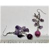 Image 3 : Amethyst Jewelry Earrings, Necklace and Bracelet