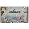 Image 2 : Vintage 1940-1950’s  - “Great Egrets” TURNER – Original Frame 26x32.5 inch