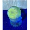 Image 2 : Really Old Aqua Blue “Dominion” Glass Insulator – Glows Yellow Green
