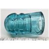 Image 5 : Really Old Aqua Blue “Dominion” Glass Insulator – Glows Yellow Green