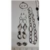 Image 2 : Silver Tone Jewelry – 6 Necklaces, 1 Bracelet, 6 Pair Pierced Earrings