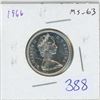 Image 1 : 1966 Canadian Silver 25 Cents. MS-63. Nice.