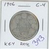 Image 1 : 1906 Silver 50 Cents. Mintage of 350,000. G-4.