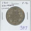 1910 Edwardian Leaves Silver 50 Cents. F-12.