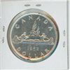 Image 2 : 1952 Full Water Lines Canadian Silver Dollar. Last Silver Dollar minted for King George VI. MS-60. N