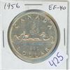1956 Canadian Silver Dollar. EF-40.