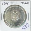 Image 1 : 1964 Canadian Silver Dollar. MS-60.