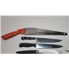 Image 5 : Collection of various Kitchen knives and small hand saw