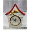 Image 1 : "Snider" porcelain wind up clock - bird house