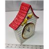 Image 3 : "Snider" porcelain wind up clock - bird house