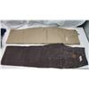 Image 1 : 2 Carhartt work pants - Beige is 42x30 & Brown is 34x32