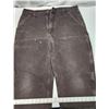 Image 2 : 2 Carhartt work pants - Beige is 42x30 & Brown is 34x32