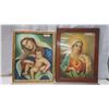 Image 1 : 2 Virgin Mary, framed pictures - 17 1/2"W x 21 1/2"H & 17 1/2"W x 22 1/2"H