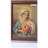 Image 4 : 2 Virgin Mary, framed pictures - 17 1/2"W x 21 1/2"H & 17 1/2"W x 22 1/2"H
