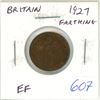 Image 1 : Great Britain. 1927 Farthing. King George V. EF. Nice.