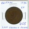 Image 1 : Great Britain. 1936 Penny. The last Penny issued for George V. EF. Nice.