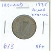 Image 1 : Ireland. 1935 Silver Shilling. Harp/Bull. VF+.