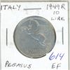 Image 1 : Italy. 1949R 10 Lire. Rome Mint. Pegasus. EF.