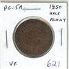 Image 1 : Province of Canada. 1850 Bank of Upper Canada Pre-Confederation Half Penny Token. PC-5A. VF.