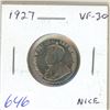 Image 1 : 1927 Canadian Nickel 5 Cents. VF-30. Nice.