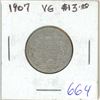 Image 1 : 1907 Silver 25 Cents. VG-8.