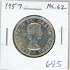 Image 1 : 1957 Silver 50 Cents. MS-62. Lustrous.