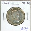 Image 1 : 1963 Silver 50 Cents. MS-63. Lustrous. Nice.