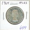 Image 1 : 1964 Silver 50 Cents. MS-63. Bright White. Nice.
