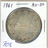 Image 1 : 1961 Silver Dollar. AU-50. Nice.