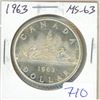 Image 1 : 1963 Silver Dollar. MS-63. Nice.