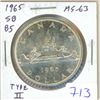 Image 1 : 1965 Type II Silver Dollar. Small Beads, Blunt 5. MS-63. Nice.