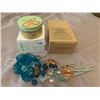 Image 1 : AVON NEW SSS CITRONELLA CANDLE AND SUMMER BREEZE WINDCHIME WITH CRYSTALS 12 “ IN LENGTH