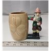 Image 1 : Shefford England Leprechaun Planter 1950's Hand painted - charming