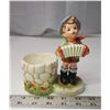Image 1 : Kelvin's Bisque Ceramic Planter "Sing Along" Vintage 1950's Hand painted 6.5"