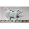 Image 2 : Porcelain White Cow Creamer - Vintage 1950's 6 x 2.5"