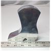 Image 2 : Bombay Duck London Aluminum Cowboy Boot Piggy Bank - vintage 1990's 5 x 4.5"