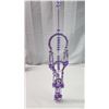 Image 3 : Beautiful hand crafted Jewelled Hanging for PURPLE lovers - long 24 x 5 " Wall/ceiling
