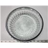Image 3 : Diamond Cut Bowl with Silver Plated Rim - 1970's - 8.5" Heavy Glass Lovely