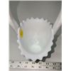 Image 4 : Vintage English Hobnail Milk Glass Basket - 1960's from Westmoreland Glass