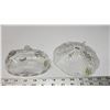 Image 4 : Hobnail Footed Glass Dish Hazel Atlas 6" & Charming Tub Shaped Footed Dish 1950's Jeanette Glass 5.5