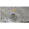 Image 3 : 2 Pedestal Plate Cake Servers - vintage pressed glass 1940's 8 x 5" good condition